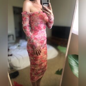 Shailee Long Sleeve Midi Dress - XS